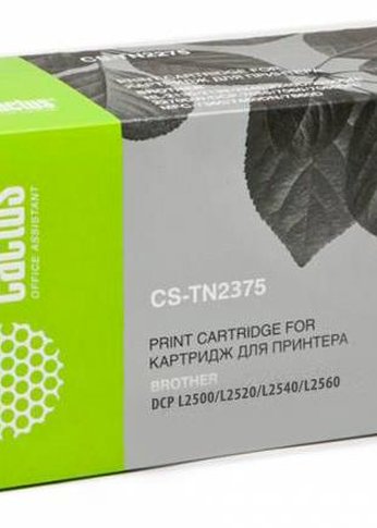 Картридж лазерный Cactus CS-TN2375 TN-2375 черный (2600стр.) для Brother DCP L2500/L2520/L2540/L2560