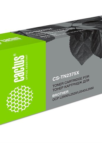 Картридж лазерный Cactus CS-TN2375X TN-2375 черный (5200стр.) для Brother DCP L2500/L2520/L2540/L2560