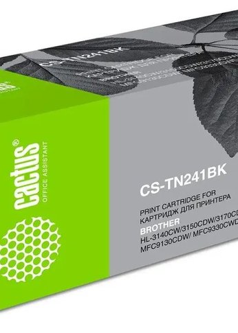 Картридж лазерный Cactus CS-TN241BK TN-241Bk черный (2500стр.) для Brother HL-3170CDW