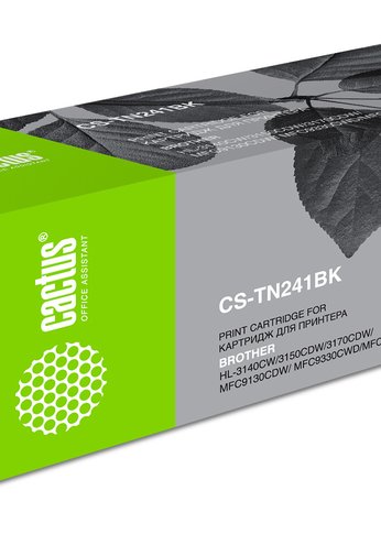 Картридж лазерный Cactus CS-TN241BK TN-241Bk черный (2500стр.) для Brother HL-3170CDW