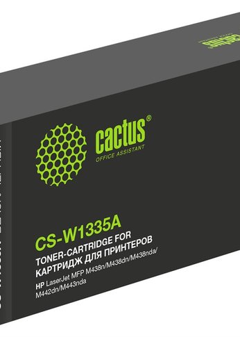 Картридж лазерный Cactus CS-W1335A W1335A черный (7400стр.) для HP LJ MFP M438n/M438dn/M438nda/M442dn/M443nda