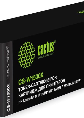 Картридж лазерный Cactus CS-W1500X W1500X черный (2000стр.) для HP LaserJet M111a/M111w/MFP M141a/M141W