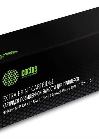 Картридж лазерный Cactus CSP-W1106 черный (1000стр.) для HP Laser 107a/107r/107w/135a MFP/135r MFP/135w MFP/137fnw MFP