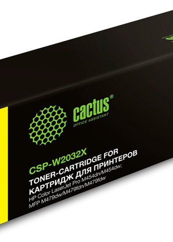 Картридж лазерный Cactus CSP-W2032X 415X желтый (6000стр.) для HP LJ M454/MFP M479