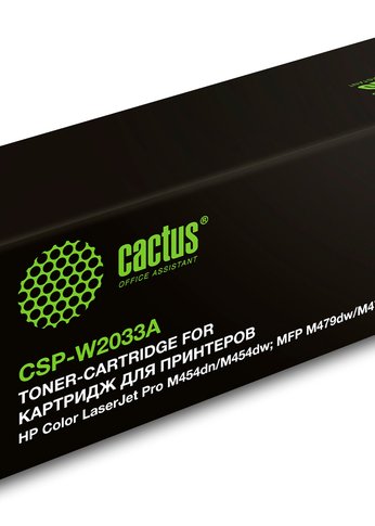 Картридж лазерный Cactus CSP-W2033A 415A пурпурный (2100стр.) для HP LJ M454/MFP M479