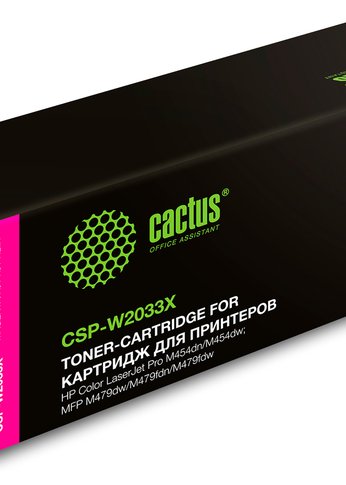 Картридж лазерный Cactus CSP-W2033X 415X пурпурный (6000стр.) для HP LJ M454/MFP M479