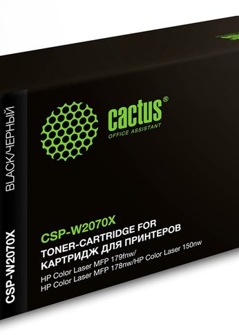 Картридж лазерный Cactus CSP-W2070X 117X черный (1500стр.) для HP Color Laser 150a/150nw/178nw MFP/179fnw MFP