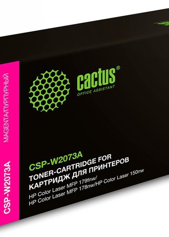 Картридж лазерный Cactus CSP-W2073A пурпурный (700стр.) для HP Color Laser 150a/150nw/178nw MFP/179fnw MFP