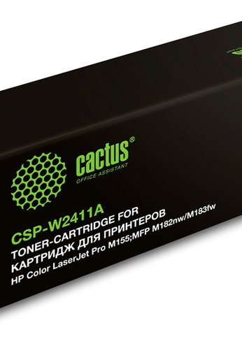 Картридж лазерный Cactus CSP-W2411A 216A голубой (850стр.) для HP Color LaserJet Pro M155;MFP M182nw/M183fw