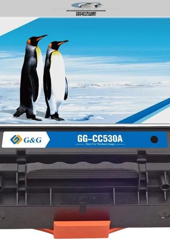 Картридж лазерный G&G GG-CC530A черный (3500стр.) для HP CLJ CP2020/CP2025/CM2320 MFP