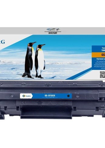 Картридж лазерный G&G GG-CF283X черный (2200стр.) для HP LJ Pro M125/125FW/125A/M127/M127FW/FN/M201/M225MFP