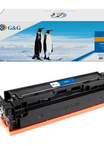 Картридж лазерный G&G GG-CF531A CF531A голубой (900стр.) для HP CLJ M154A/M154NW M180/180N/M181/M181FW