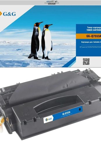 Картридж лазерный G&G GG-Q7553A черный (3000стр.) для HP LJ P2010/P2014/P2015/M2727nf MFP/M2727nfs MFP
