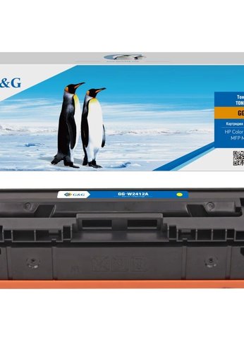 Картридж лазерный G&G GG-W2412A желтый (850стр.) для HP Color LaserJet Pro M155;MFP M182nw/M183fw