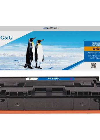 Картридж лазерный G&G GG-W2413A пурпурный (850стр.) для HP Color LaserJet Pro M155;MFP M182nw/M183fw