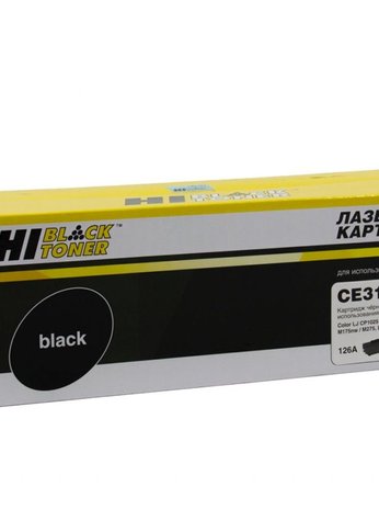 Картридж лазерный Hi-Black CE310A для HP CLJ CP1025/CP1025nw/Canon LBP-7010C/7018C, Bk 1.2K с чипом