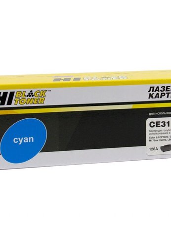 Картридж лазерный Hi-Black CE311A для HP CLJ CP1025/CP1025nw/Canon LBP-7010C/7018C, С 1 K с чипом