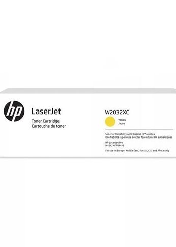 Картридж лазерный HP 415X W2032XC желтый (6000стр.) для HP LJ M454/MFP M479 (техн.упак)