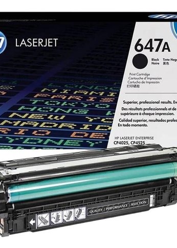 Картридж лазерный HP 647A CE260A черный (8500стр.) для HP CLJ CP4525