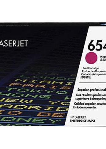 Картридж лазерный HP 654A CF333A пурпурный (15000стр.) для HP CLJ Ent M651n/M651dn/M651xh/M680dn/M680f