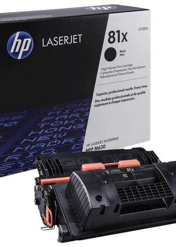 Картридж лазерный HP 81X CF281X черный (25000стр.) для HP LJ Pro M630dn/f/h/z