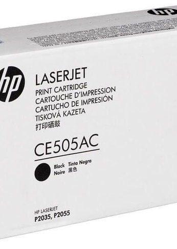 Картридж лазерный HP CE505AC (2300 стр) (белая корпоративная коробка)