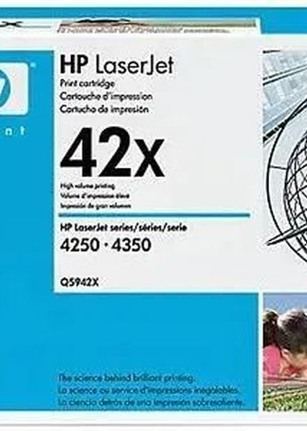 Картридж лазерный HP Q5942X черный (20000стр.) для HP LJ 4250/4350