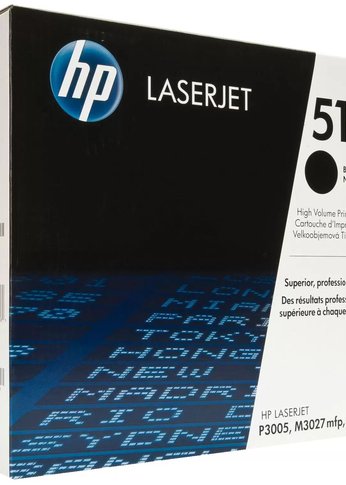 Картридж лазерный HP Q7551XC черный (13000стр.) для HP LJ P3005/M3035/M3027 (техн.упак)