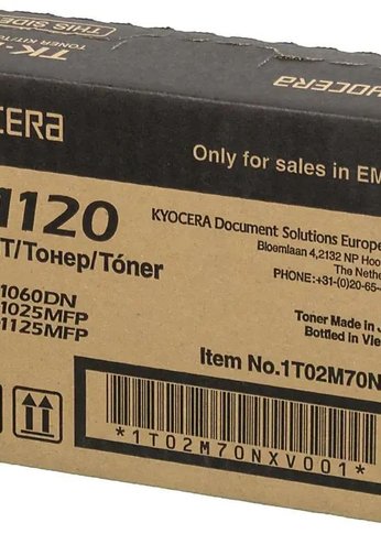 Картридж лазерный Kyocera TK-1120 1T02M70NX1 черный (3000стр.) для Kyocera FS-1060DN/1025/1125