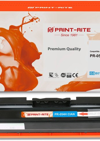 Картридж лазерный Print-Rite TFCA06CPU1J PR-054H CIAN 054H Cian голубой (2300стр.) для Canon LBP 621Cw/623Cdw/641Cw/643Cdw