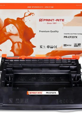 Картридж лазерный Print-Rite TFHA2YBPU1J PR-CF237X CF237X черный (25000стр.) для HP LJ M608n/M608dn/M609x/M631h/M631z/M632h