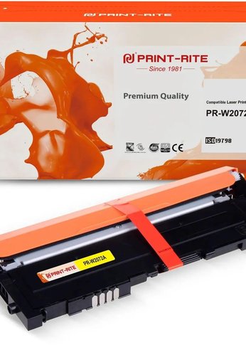 Картридж лазерный Print-Rite TFHA9PYPU1J PR-W2072A W2072A (есть ограничения по прошивке) желтый (700стр.) для HP Color Laser 150a/150nw/178nw MFP/179