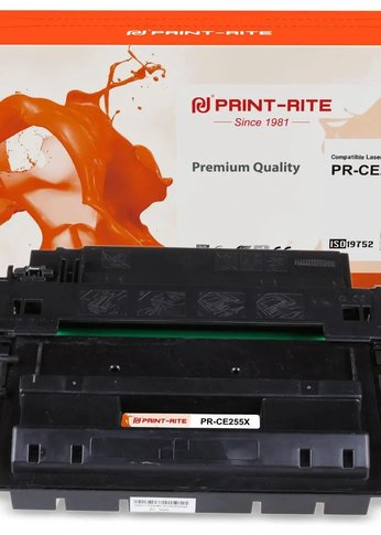 Картридж лазерный Print-Rite TFHAPHBPU1J PR-CE255X CE255X черный (12500стр.) для HP LJ P3015