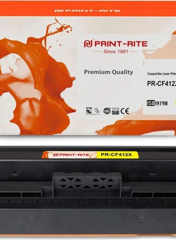 Картридж лазерный Print-Rite TFHAXIYPU1J PR-CF412X CF412X желтый (5000стр.) для HP LJ M452DW/DN/NW M477FDW/M477FDN/M477FNW