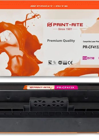 Картридж лазерный Print-Rite TFHAXJMPU1J PR-CF413X CF413X пурпурный (5000стр.) для HP LJ M452DW/DN/NW M477FDW/M477FDN/M477FNW