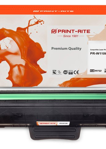 Картридж лазерный Print-Rite TFHB9GBPU1J PR-W1106 W1106A черный (1000стр.) для HP Laser 107a/107r/107w/135a MFP/135r MFP/135w MFP/137fnw MFP