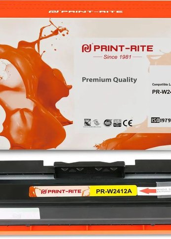 Картридж лазерный Print-Rite TFHBB6YPU1J PR-W2412A W2412A желтый (850стр.) для HP Color LJ Pro M155/MFP M182nw/M183fw