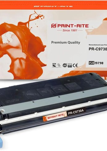 Картридж лазерный Print-Rite TRH214BPU1J PR-C9730A C9730A черный (13000стр.) для HP CLJ 5500/5550