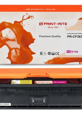 Картридж лазерный Print-Rite TRHGL9MPU1J PR-CF363X CF363X пурпурный (9500стр.) для HP CLJ M552dn/M553dn/M553N/M553x