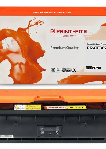 Картридж лазерный Print-Rite TRHGLAYPU1J PR-CF362X CF362X желтый (9500стр.) для HP CLJ M552dn/M553dn/M553N/M553x