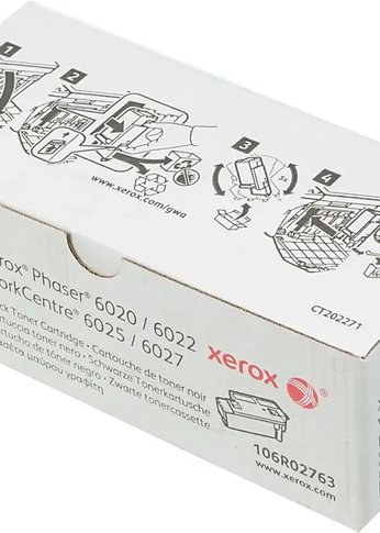 Картридж лазерный Xerox 106R02763 черный (2000стр.) для Xerox Phaser 6020/6022/6025/6027