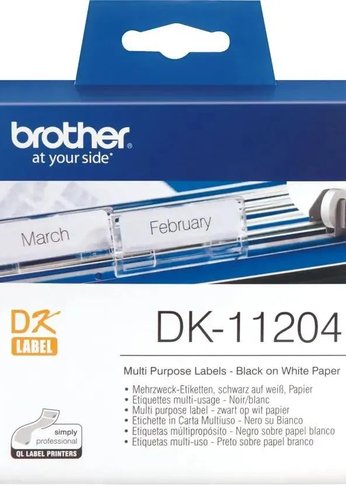 Картридж ленточный Brother DK11204 для Brother QL-570