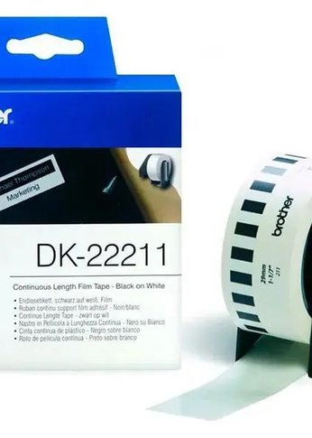 Картридж ленточный Brother DK22211 белый для Brother QL-570