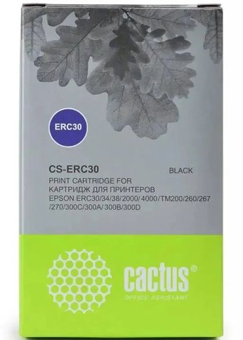 Картридж ленточный Cactus CS-ERC30 черный для Epson ERC 30/34/38