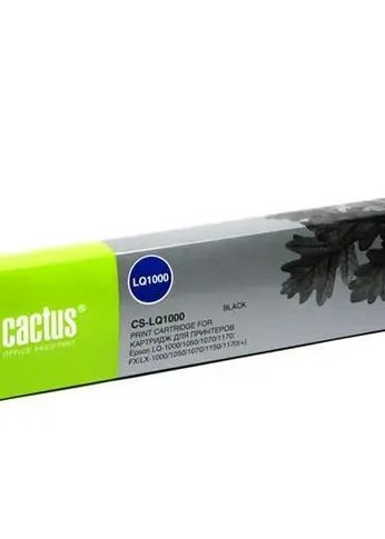 Картридж ленточный Cactus CS-LQ1000 C13S015020BA черный для Epson LQ-1000/1050/1070/1170/FX100/105/LX-1000/1050/1070/1150/1170