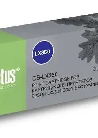 Картридж ленточный Cactus CS-LX350 черный для Epson LX350/LQ350/ERC19/VP80K