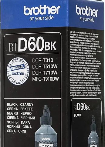 Картридж струйный Brother BTD60BK черный (6500стр.) (108мл) для Brother DCP-T310/T510W/T710W