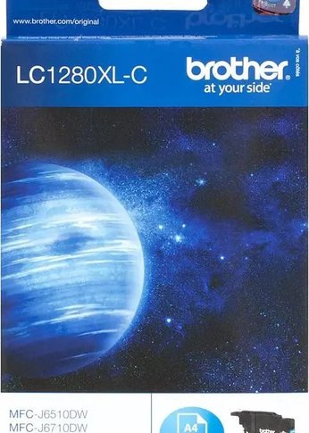 Картридж струйный Brother LC1280XLC голубой для Brother MFC-J6510DW/J69010DW