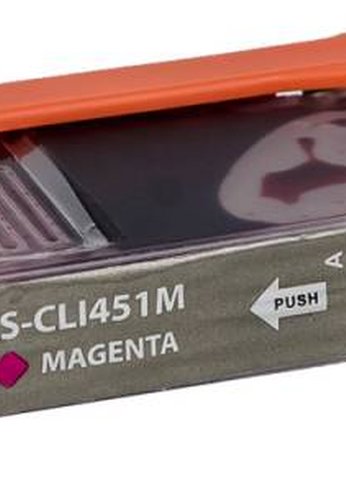 Картридж струйный Cactus CS-CLI451M пурпурный (10.2мл) для Canon MG6340/5440/IP7240