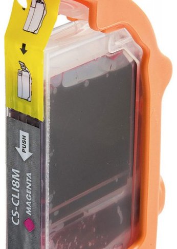 Картридж струйный Cactus CS-CLI8M пурпурный (12мл) для Canon Pixma MP470/MP500/MP510/MP520/MP530/MP600/MP800/MP810/MP830/MP970/iP3300/iP3500/iP4200/i